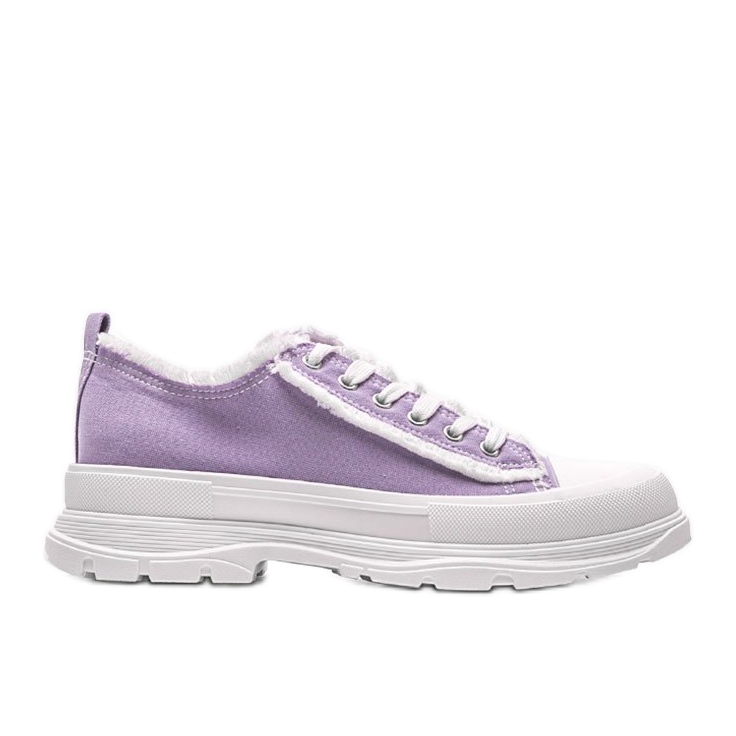 Violet sneakers on a thick Makenna sole