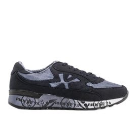 Omarion navy blue men's sneakers multicolored