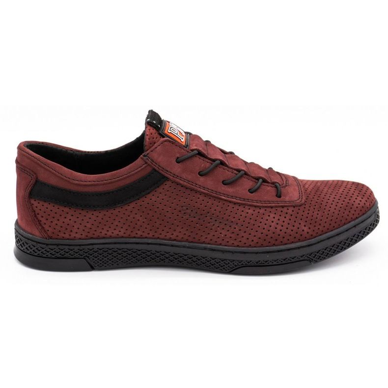 Polbut Men's leather casual shoes K23P burgundy red Polbut Men's leather casual shoes K23P burgundy red