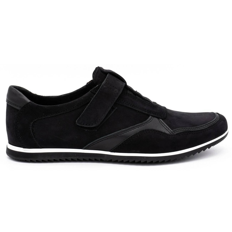 Polbut Men's casual leather shoes 2102/2 black