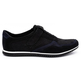 Polbut Men's casual leather shoes 2102 / 2L black