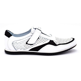 Polbut Men's casual leather shoes 2102 / 2L white