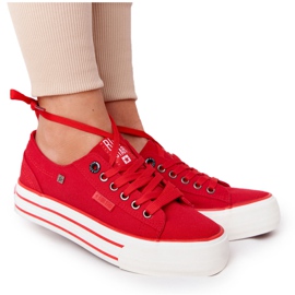 Women's sneakers On the Big Star HH274053 Red platform