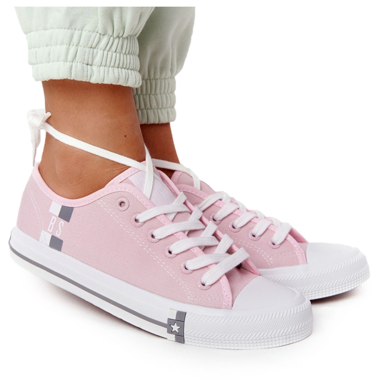 Classic Women's Sneakers Big Star HH274110 Light Pink