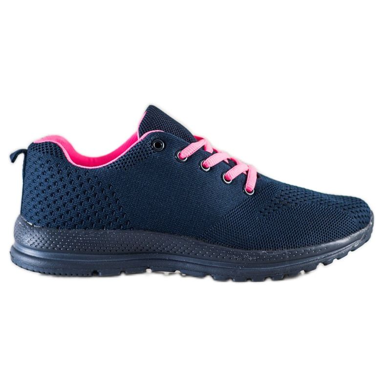 SHELOVET Light Sport Shoes navy blue pink SHELOVET Light Sport Shoes navy blue pink