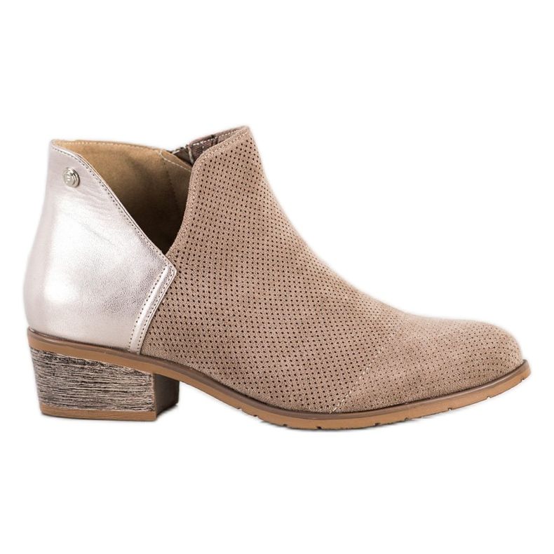 Filippo Openwork Booties In The Spring brown