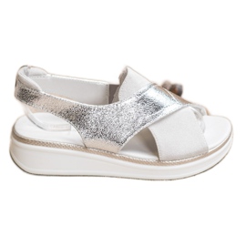 Sergio Leone Slip-On Sandals silver