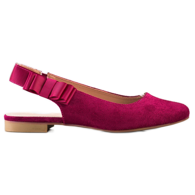 Sergio Leone Slip-on Pumps With A Bow pink