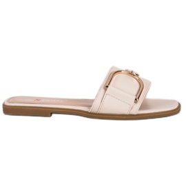Seastar Elegant Slippers With Ornament beige Seastar Elegant Slippers With Ornament beige