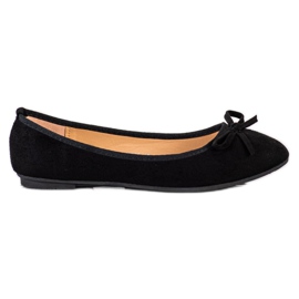 Clowse Classic Suede Ballerina black Clowse Classic Suede Ballerina black