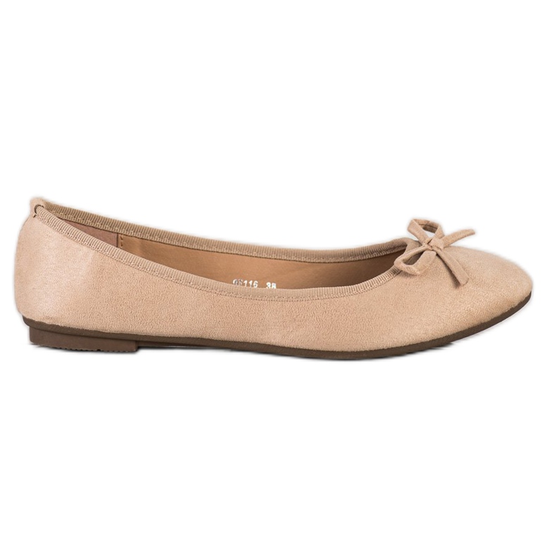 Clowse Classic Suede Ballerina beige