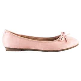 Clowse Classic Suede Ballerina pink