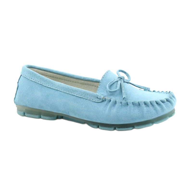 Women's Leather Loafers Blue Filippo DP1204 / 21 BL