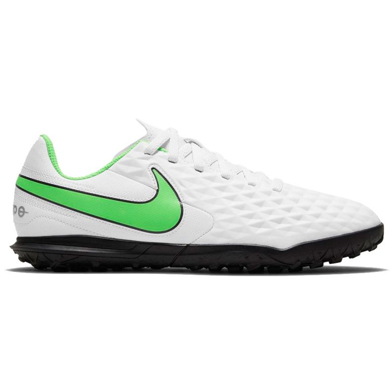 Nike Tiempo Legend 8 Club Tf Junior AT5883 030 football shoe white white Nike Tiempo Legend 8 Club Tf Junior AT5883 030 football shoe white white