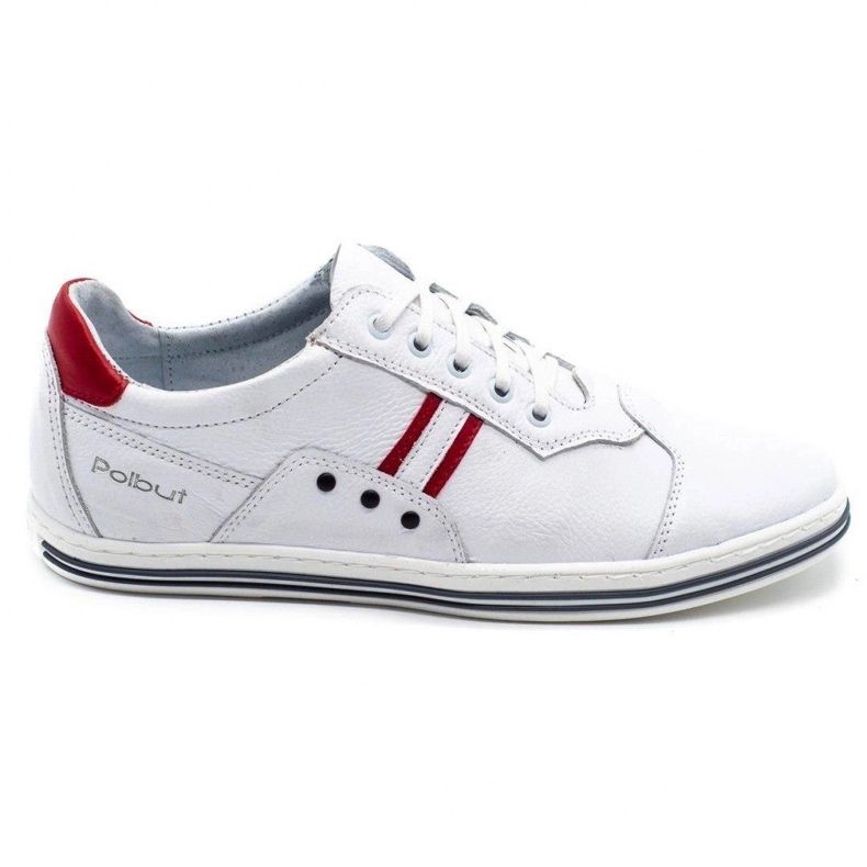 Polbut 1801L white casual men's shoes