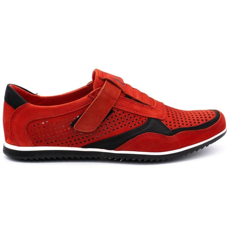 Polbut Men's casual leather shoes 2102 / 2L red Polbut Men's casual leather shoes 2102 / 2L red
