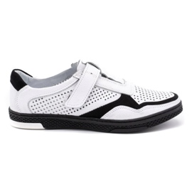 Polbut Men's casual leather shoes 2102L white