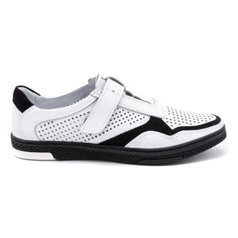 Polbut Men's casual leather shoes 2102L white