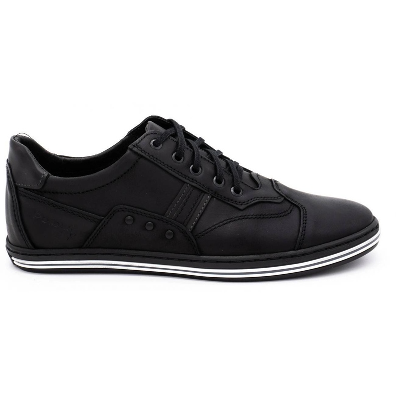 Polbut 1801L black casual men's shoes