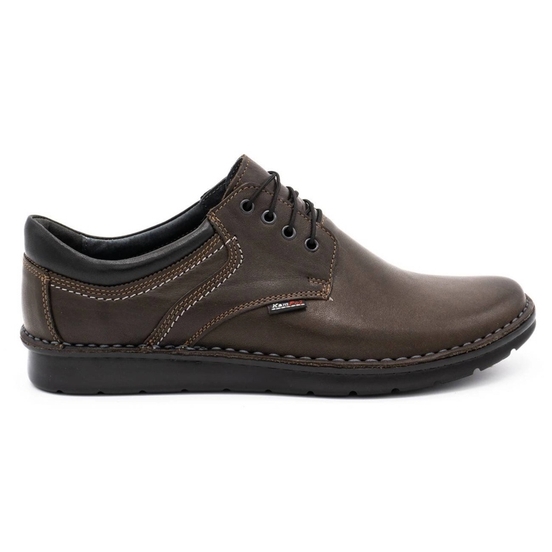 Kampol Casual men's shoes 11 / CZEK dark brown