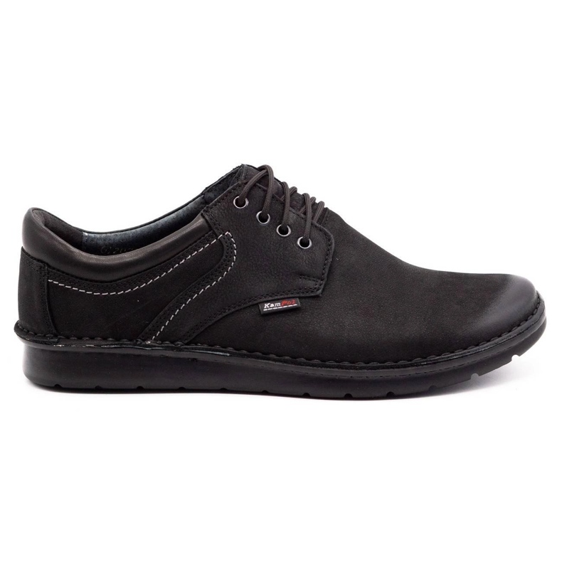 Kampol Casual men's shoes 11/3 black nubuck