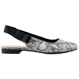 Sergio Leone Slip-on Pumps With A Bow grey Sergio Leone Slip-on Pumps With A Bow grey