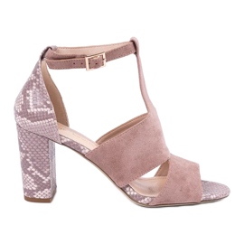 Built -up Sandals Sergio Leone pink