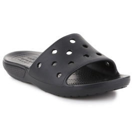 crocs black slides