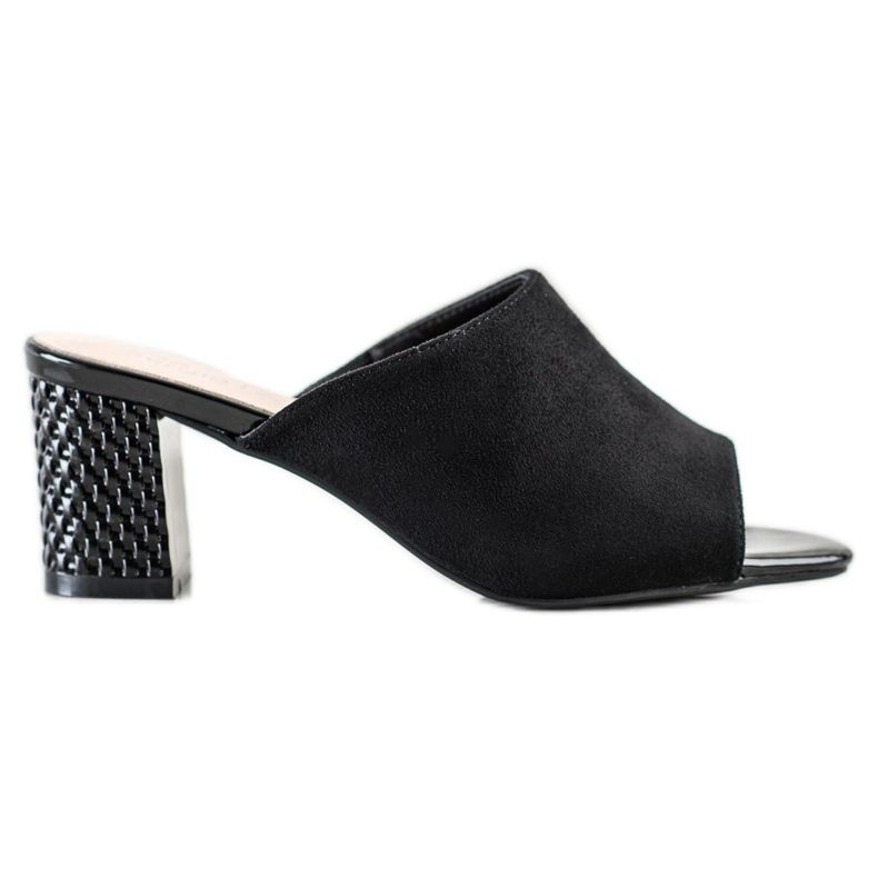 Elegant Sergio Leone slippers black