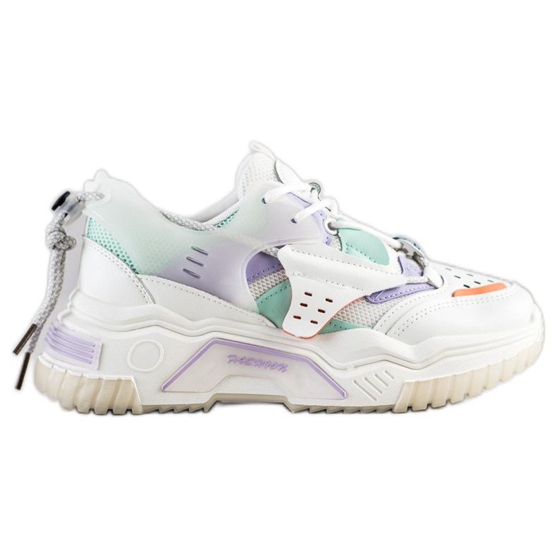 SHELOVET Colorful Fashion Sneakers white multicolored SHELOVET Colorful Fashion Sneakers white multicolored