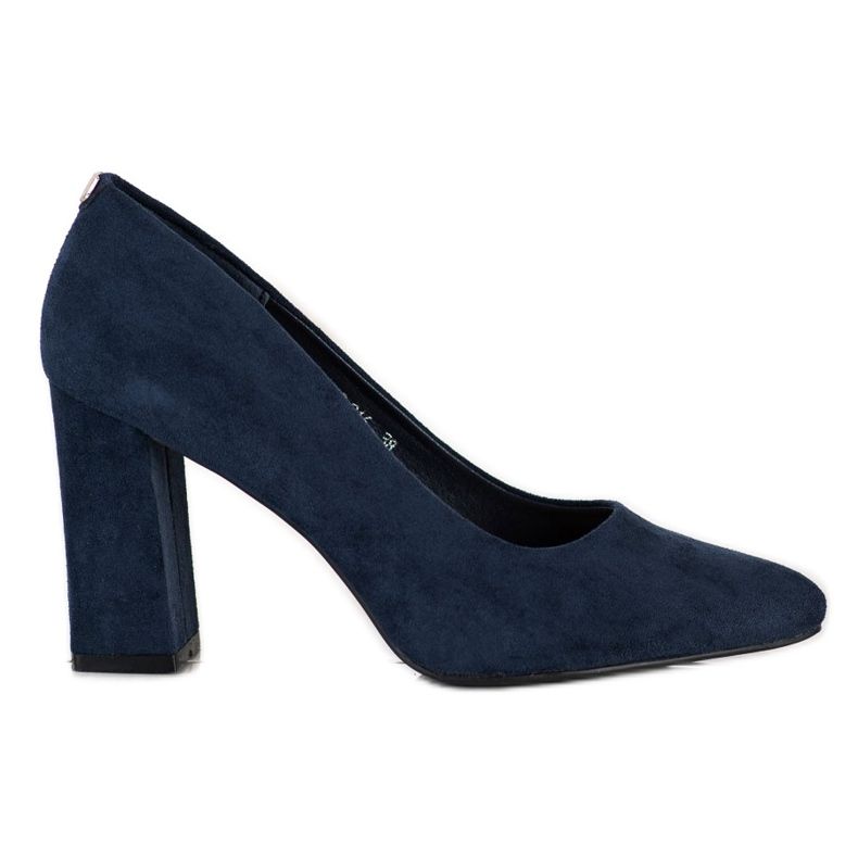 Classic Sergio Leone pumps navy blue
