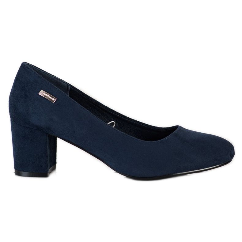 Classic Sergio Leone pumps navy blue