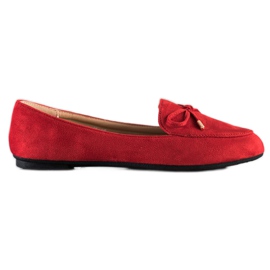 Abloom Suede Lords With A Bow red Abloom Suede Lords With A Bow red
