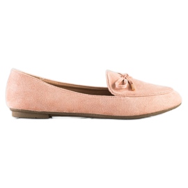 Abloom Suede Lords With A Bow pink Abloom Suede Lords With A Bow pink