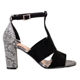 Closed Sandals by Sergio Leone black Closed Sandals by Sergio Leone black