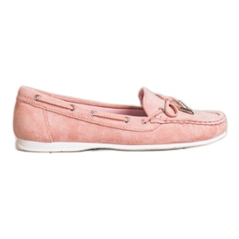 SHELOVET Casual Pink Loafers SHELOVET Casual Pink Loafers