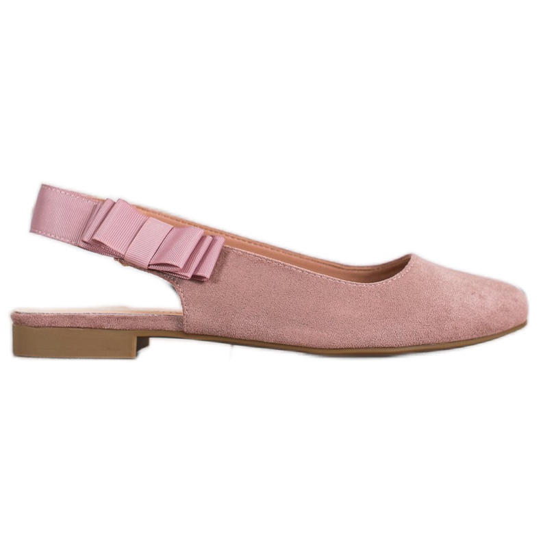 Sergio Leone Slip-on Pumps With A Bow pink