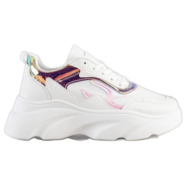 SHELOVET Fashionable Sneakers white multicolored