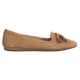 Filippo Leather Lords With Fringes brown