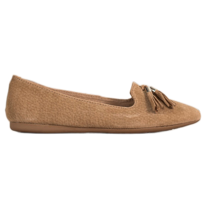 Filippo Leather Lords With Fringes brown