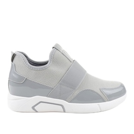 Gray women's sports shoes X-9761 grey