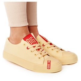Women's Sneakers Big Star HH274680 Yellow Women's Sneakers Big Star HH274680 Yellow