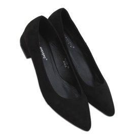 Black Pumps low heels black CL70P Black