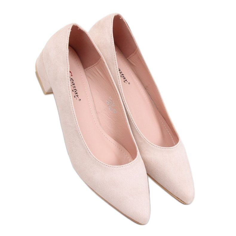 Low-heeled shoes beige CL70P Beige Low-heeled shoes beige CL70P Beige