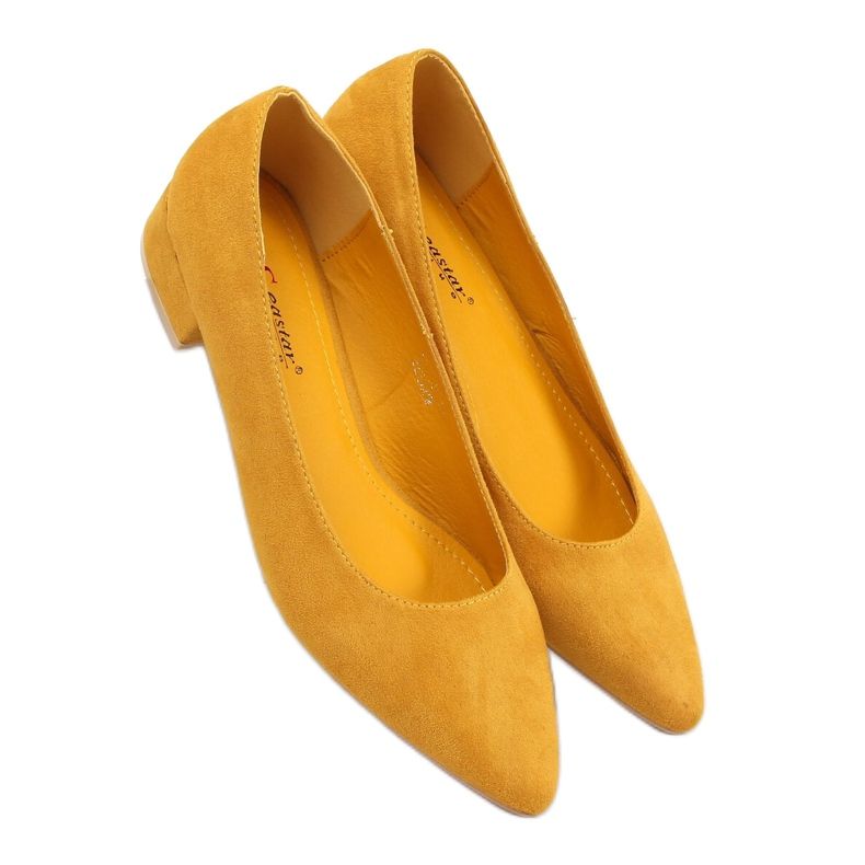 Low-heeled pumps CL70P Yellow honey
