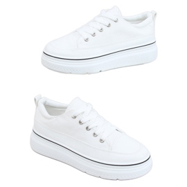 Sneakers high sole white BL228P White Sneakers high sole white BL228P White