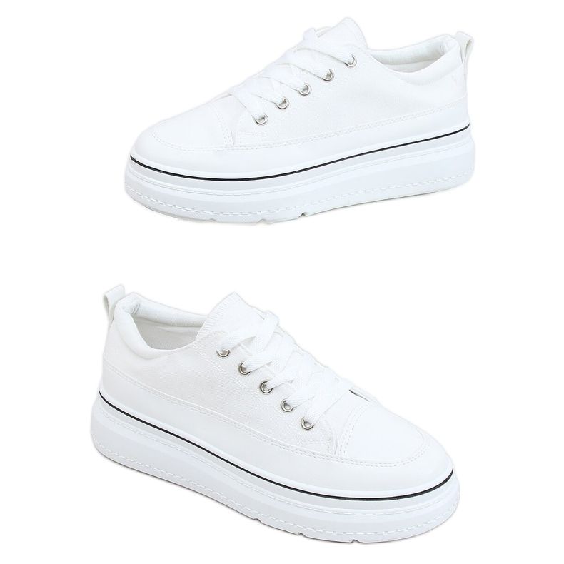 Sneakers high sole white BL228P White