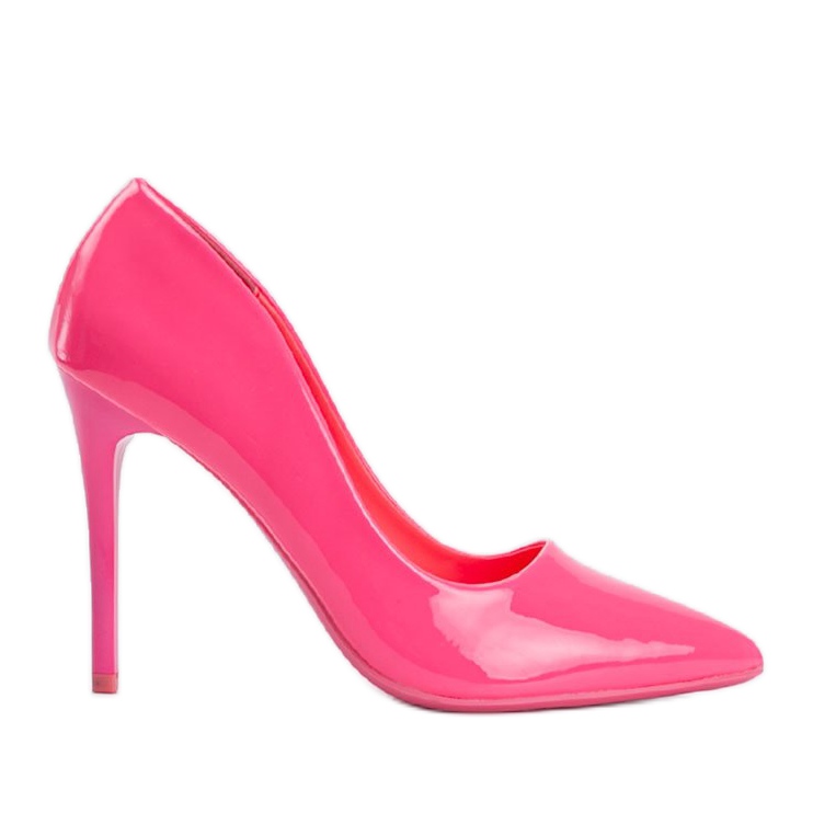 Pink lacquered Angela heels