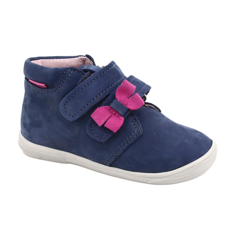 Mazurek Girls' boots with a 341 navy-pink bow blue Mazurek Girls' boots with a 341 navy-pink bow blue
