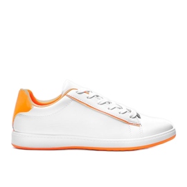 Neon Orange Carol women's white sneakers Neon Orange Carol women's white sneakers